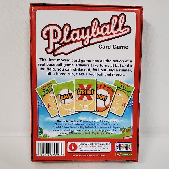 Card Game Playball - Plays Like Baseball - Picture 2 of 3